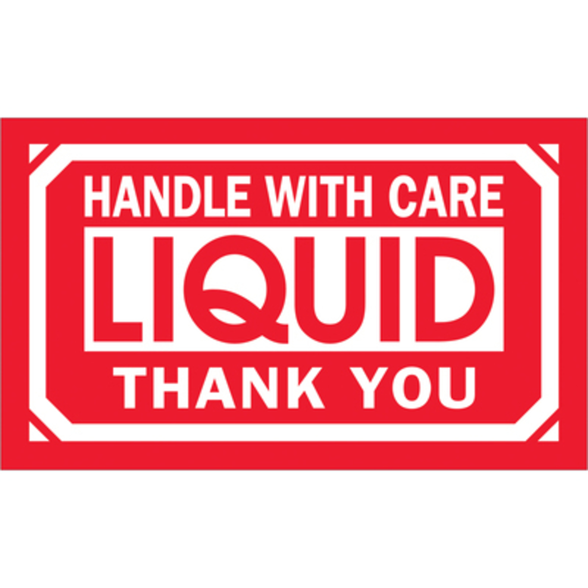 3 x 5in. - "Hand W Care - Liqui - Thank You" 500/CS, Model# DL1064